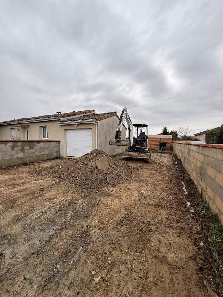 Nivellement terrain Saint-Sulpice-la-Pointe